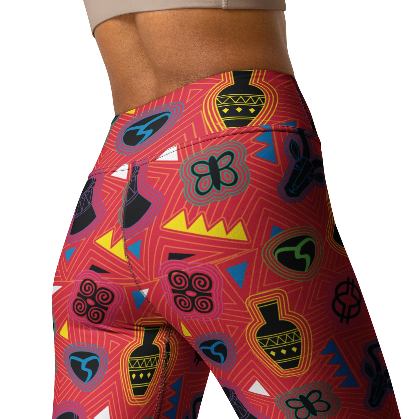 Mask Bright Yoga Leggings
