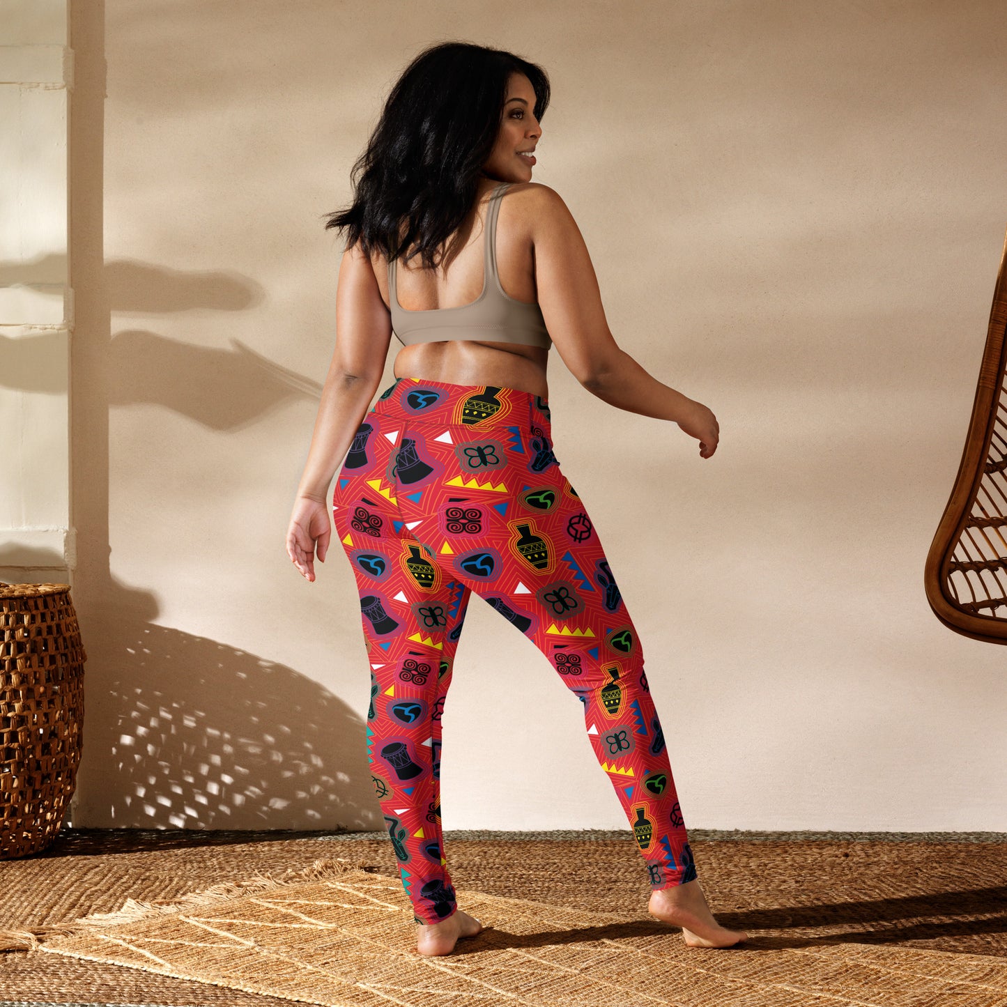 Mask Bright Yoga Leggings