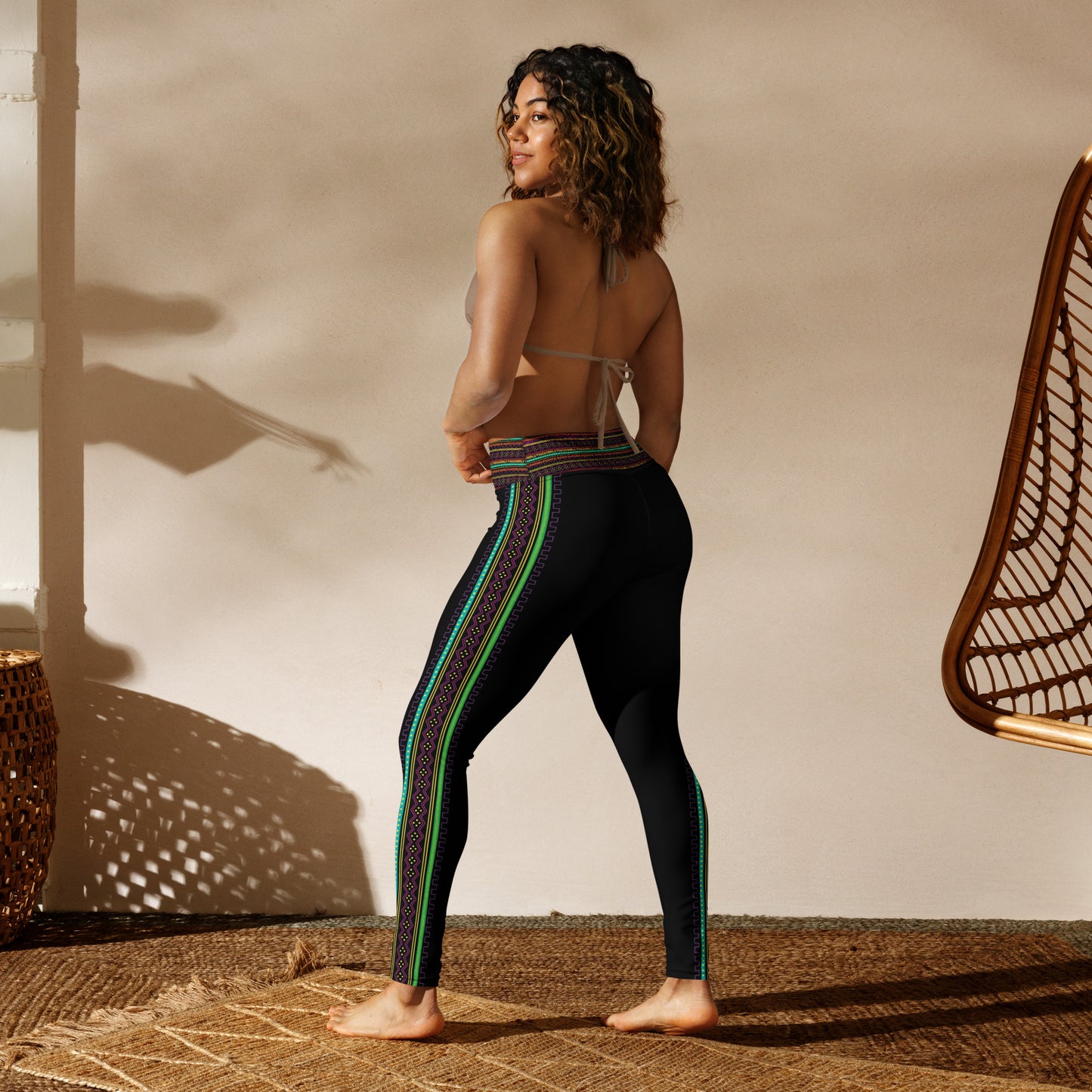 Bogo Stripe Green Leggings