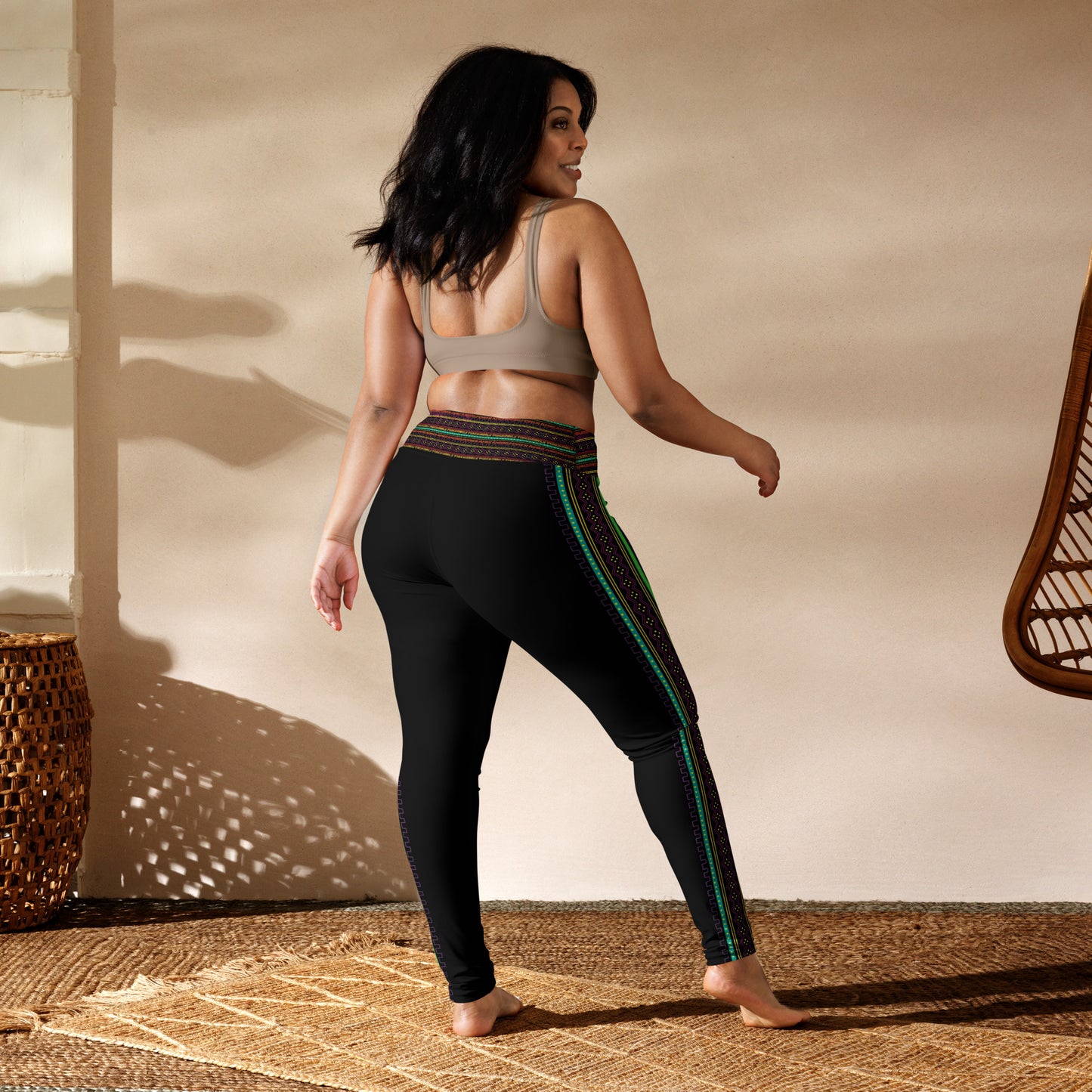 Bogo Stripe Green Leggings