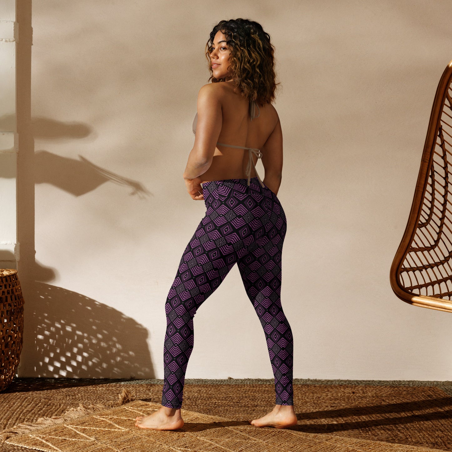 Purple Tibeb Wear Shell Leggings