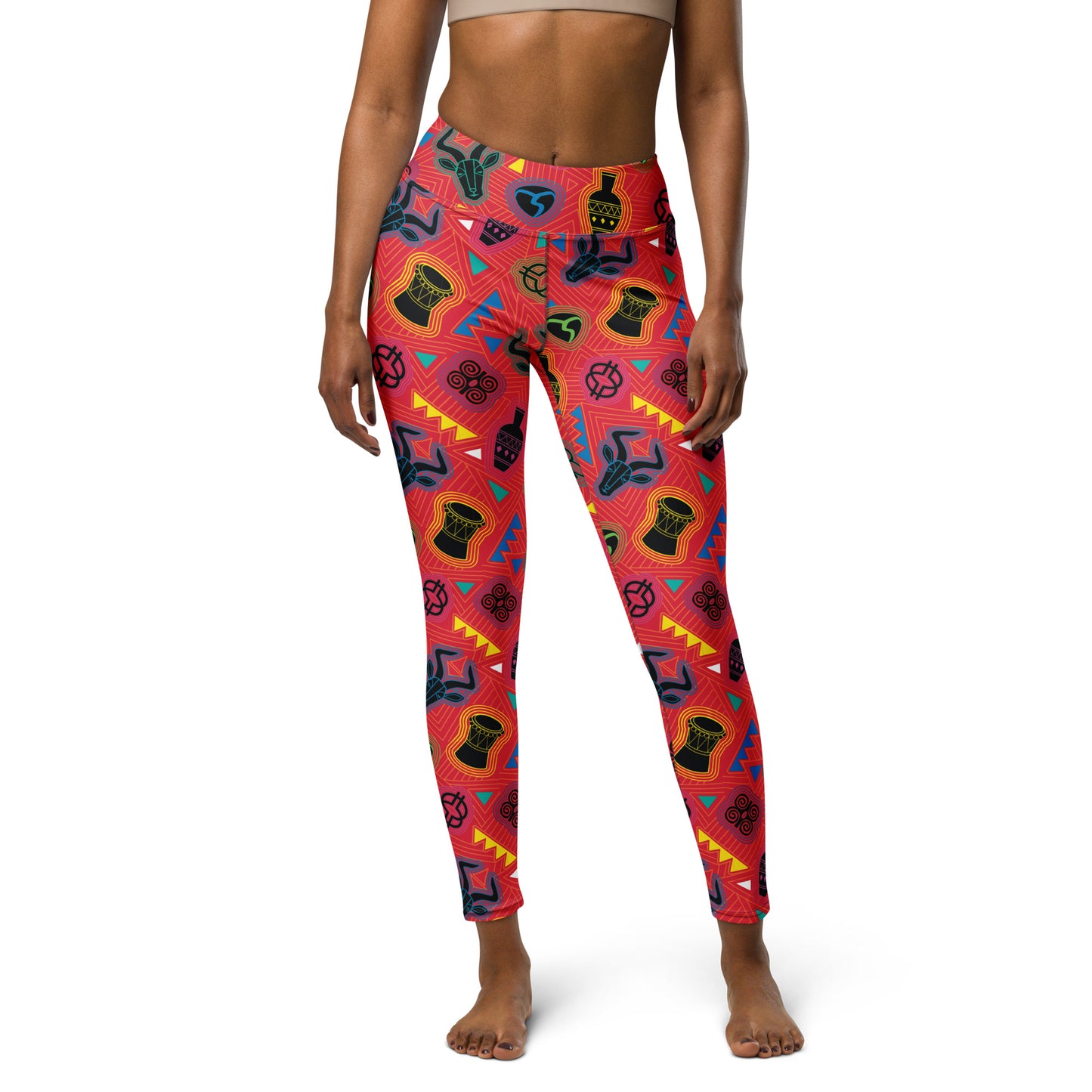 Mask Bright Yoga Leggings