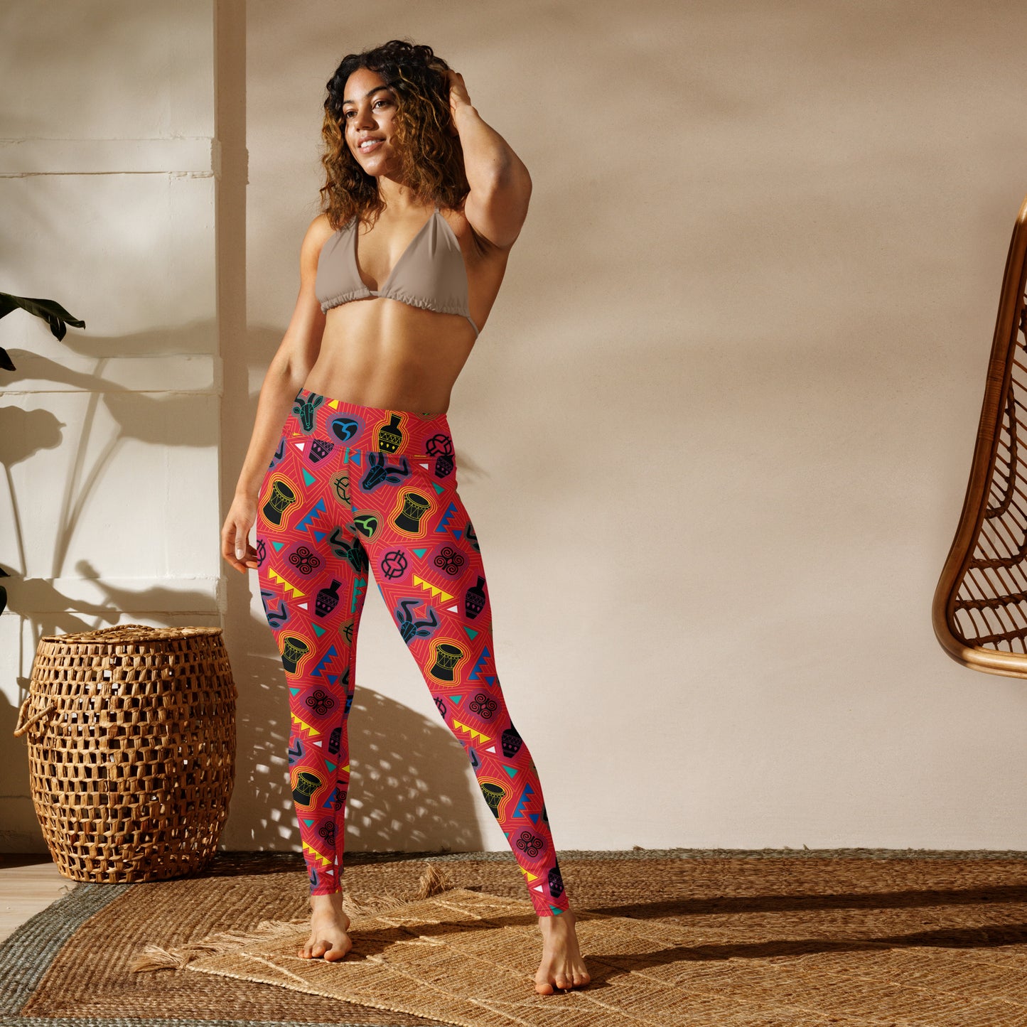 Mask Bright Yoga Leggings