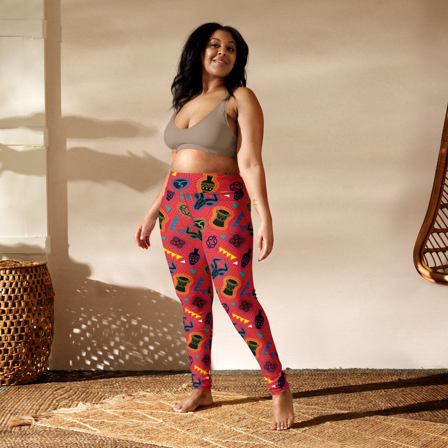 Mask Bright Yoga Leggings