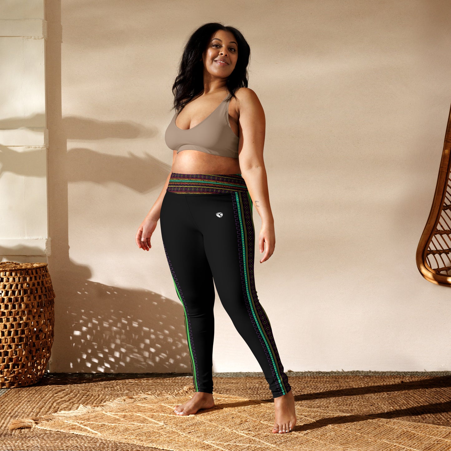 Bogo Stripe Green Leggings