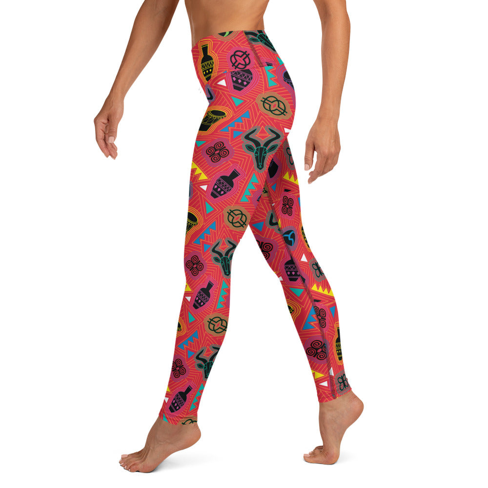 Mask Bright Yoga Leggings