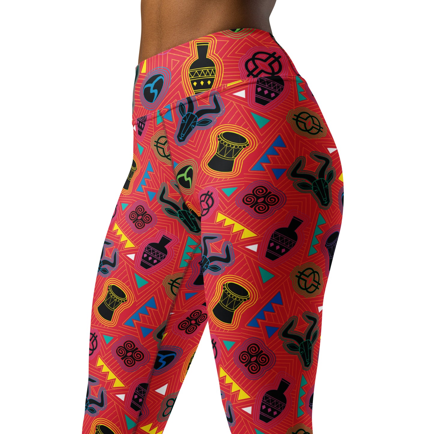 Mask Bright Yoga Leggings