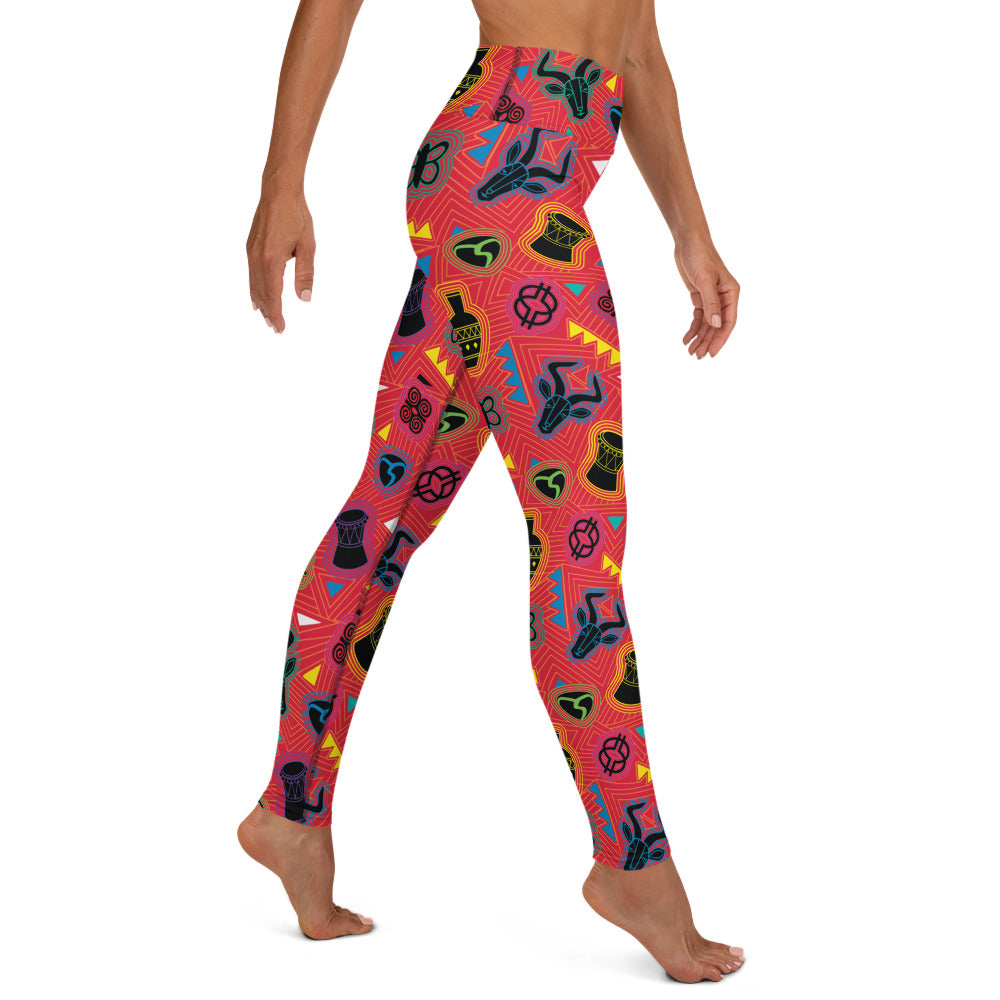 Mask Bright Yoga Leggings